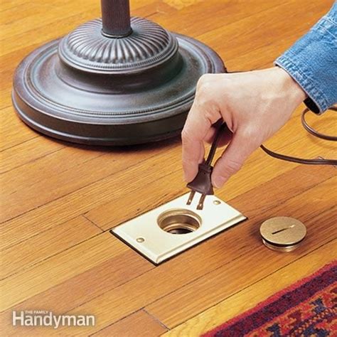 how to install floor outlet